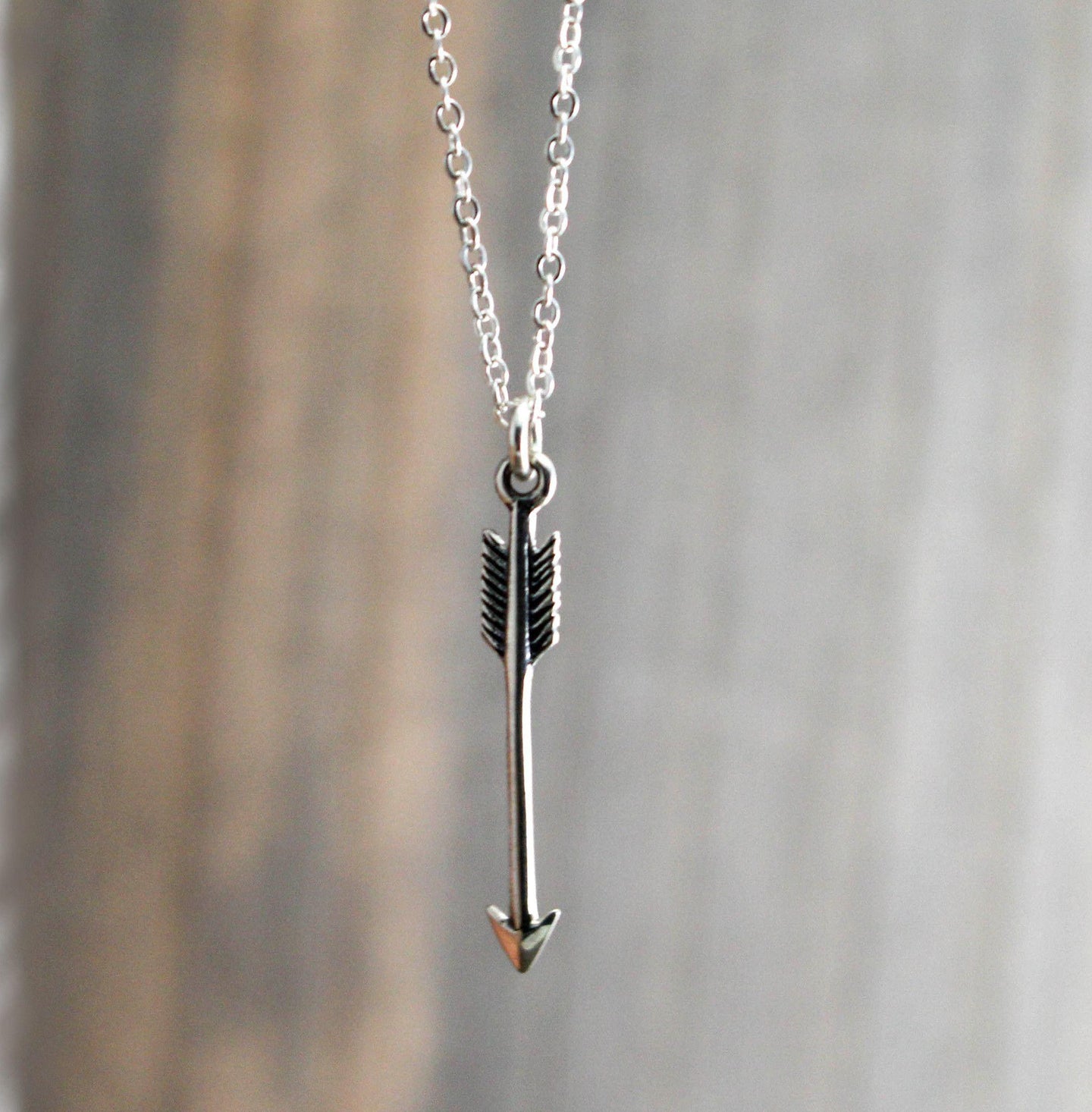 Silver Shooting Arrow Necklace- Hipster Arrow Necklace-Womens-LittleGreenRoomJewelry-LittleGreenRoomJewelry